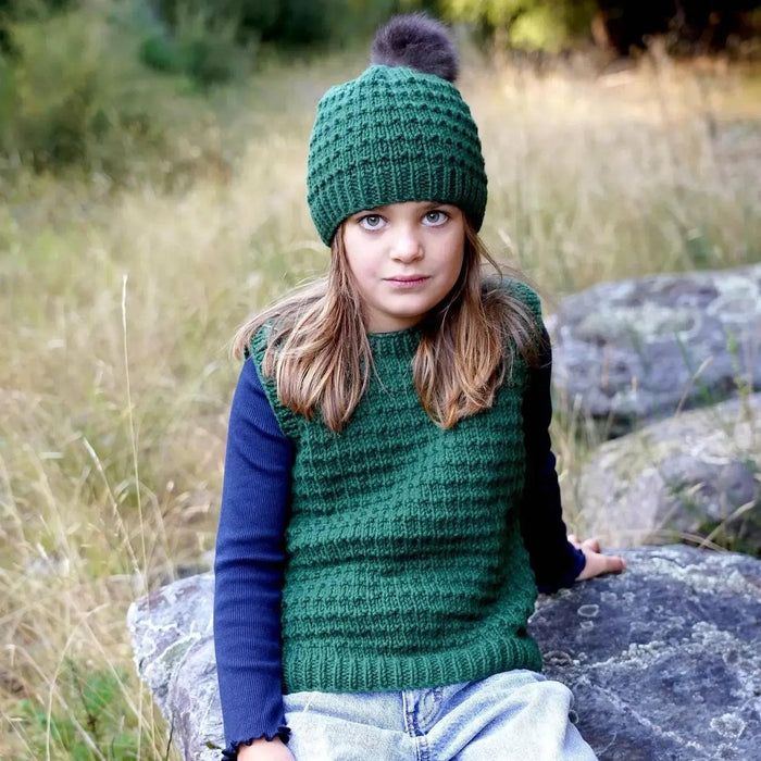 Keeley Vest and Hat Knitting Pattern (LF59)-Needlecraft Patterns-Lisa F Design-Wild & Woolly Yarns