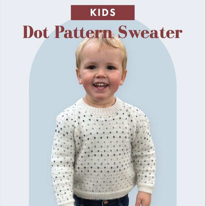Kids Dot Pattern Sweater (CRU2602)-Needlecraft Patterns-Crucci-Printed Pattern – Posted-Wild & Woolly Yarns