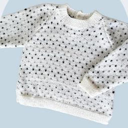 Kids Dot Pattern Sweater (CRU2602)-Needlecraft Patterns-Crucci-Printed-Wild & Woolly Yarns