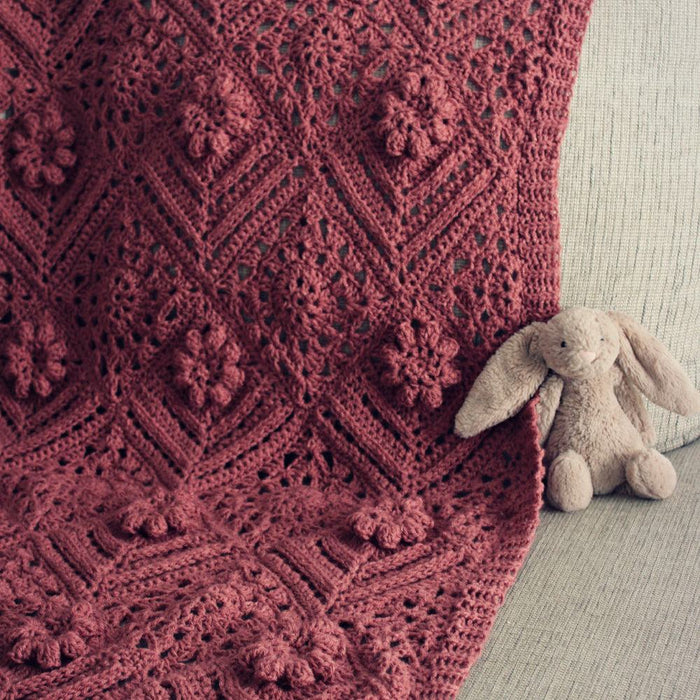 La Vie En Rose Afghan Crochet Pattern (HDP158)-Needlecraft Patterns-HD Publishing-Wild & Woolly Yarns