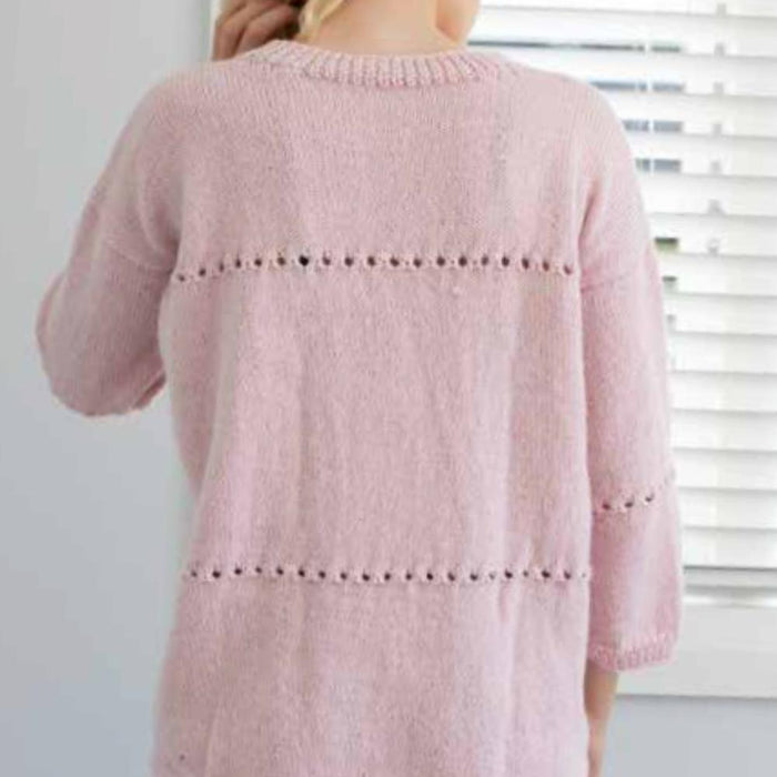 Lace Detailed Jumper Knitting Pattern (N1547)