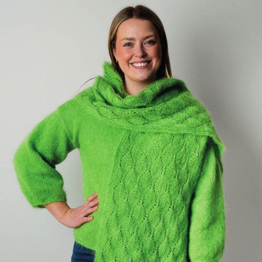 Lace Scarf or Wrap Knitting Pattern (AP1423)-Needlecraft Patterns-Alpaca Yarns-Printed-Wild & Woolly Yarns