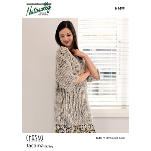 Lace Tunic Knitting Pattern (N1499)**-Needlecraft Patterns-Wentworth Distributors-Printed-Wild & Woolly Yarns