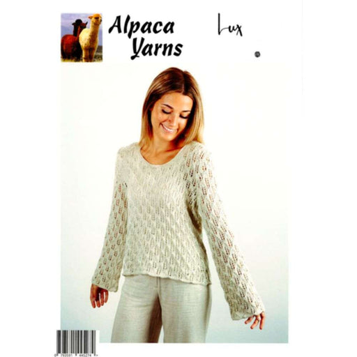 Lacy Sweater Knitting Pattern (AP2013)-Needlecraft Patterns-Alpaca Yarns-Printed Pattern – Posted-Wild & Woolly Yarns