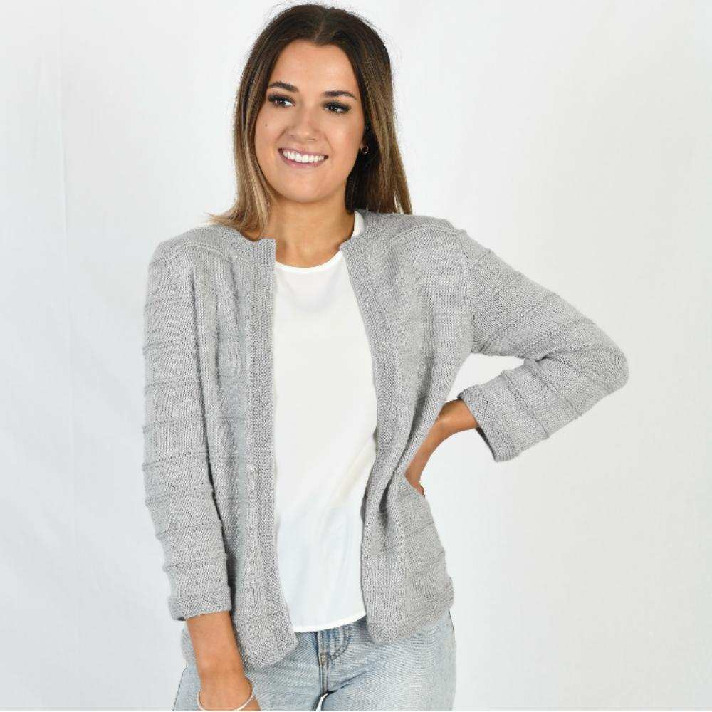 Ladies Cardigan with 2 Sleeve Options Knitting Pattern (AP2012)-Needlecraft Patterns-Alpaca Yarns-Printed Pattern – Posted-Wild & Woolly Yarns