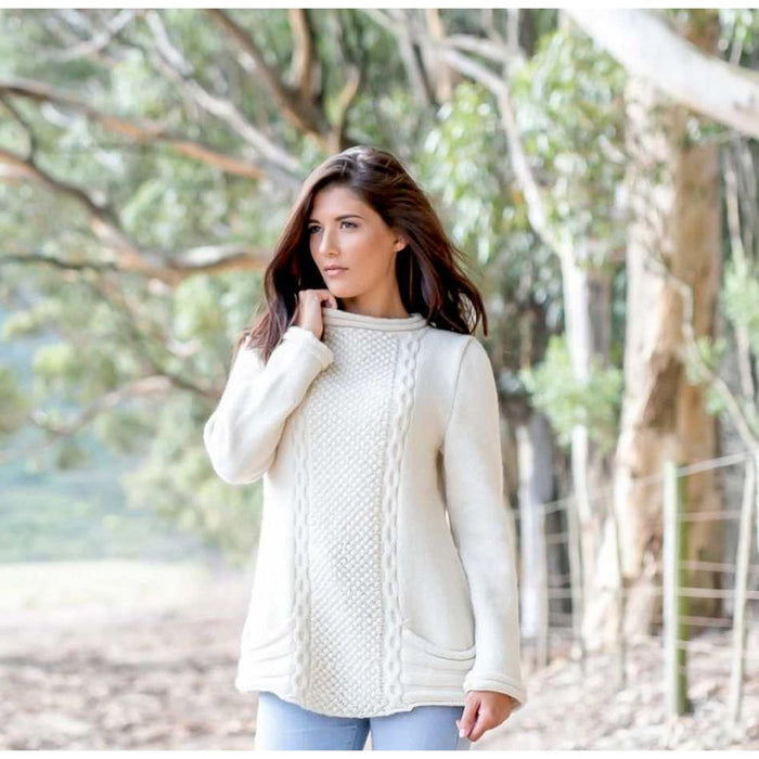 Ladies Pullover Knitting Pattern (AE - 9005)-Needlecraft Patterns-African Expressions-Wild & Woolly Yarns