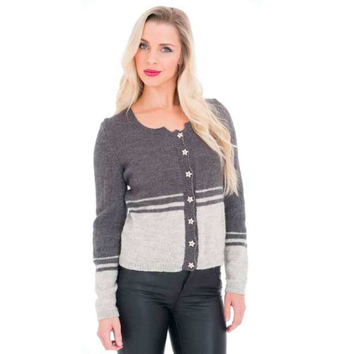 Ladies Two Tone Jacket Knitting Pattern (N1429)-Needlecraft Patterns-Wentworth Distributors-Printed-Wild & Woolly Yarns