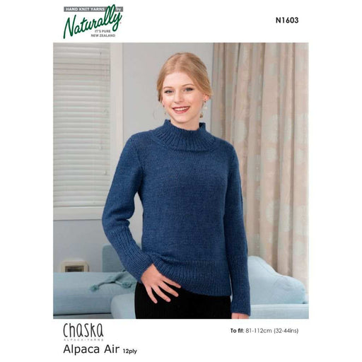 Lazy Sweater Knitting Pattern (N1603)-Needlecraft Patterns-Wentworth Distributors-Printed Pattern – Posted-Wild & Woolly Yarns