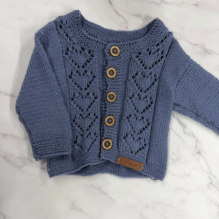 Lilly Cardigan Knitting Pattern - 8 Ply-Needlecraft Patterns-Kiwi Stitch & Knit Co-Printed Pattern – Posted-Wild & Woolly Yarns