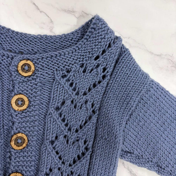 Lilly Cardigan Knitting Pattern - 8 Ply-Needlecraft Patterns-Kiwi Stitch & Knit Co-Printed Pattern – Posted-Wild & Woolly Yarns