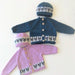 Little Bad Wolf Baby Cardi & Hat Knitting Pattern (AH123)-Needlecraft Patterns-Crucci-Printed-Wild & Woolly Yarns
