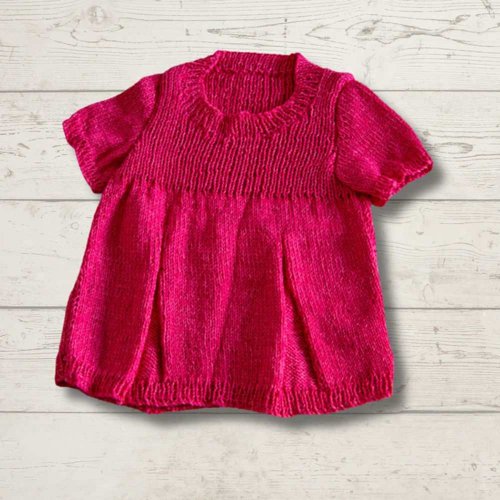 Little Dress Knitting Pattern (K482)-Needlecraft Patterns-Wentworth Distributors-Printed Pattern – Posted-Wild & Woolly Yarns