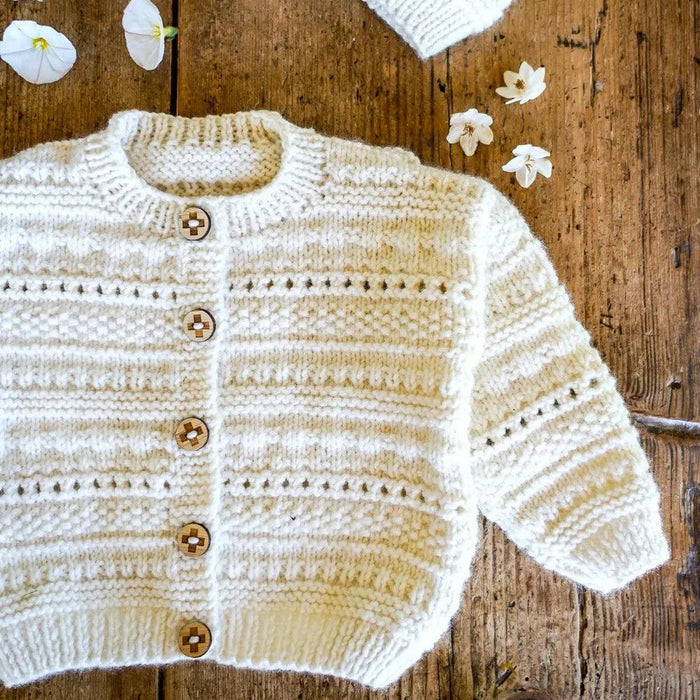 Lowen Cardi and Hat Knitting Pattern (BC150)-Needlecraft Patterns-Lisa F Design-Wild & Woolly Yarns