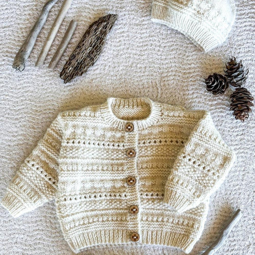 Lowen Cardi and Hat Knitting Pattern (BC150)-Needlecraft Patterns-Lisa F Design-Wild & Woolly Yarns