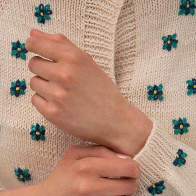 Lucero Cardigan-Needlecraft Patterns-Wentworth Distributors-Printed-Wild & Woolly Yarns