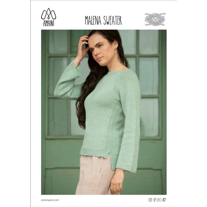 Malena Sweater Knitting Pattern-Needlecraft Patterns-Wentworth Distributors-Printed Pattern – Posted-Wild & Woolly Yarns