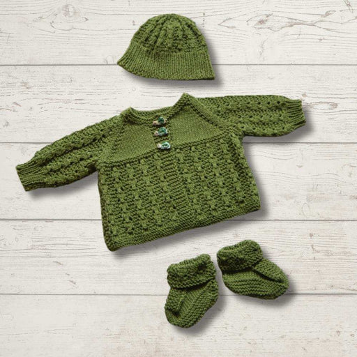 Matinee Jacket, Hat & Booties Knitting Pattern (K3050)-Needlecraft Patterns-Wentworth Distributors-Printed Pattern – Posted-Wild & Woolly Yarns