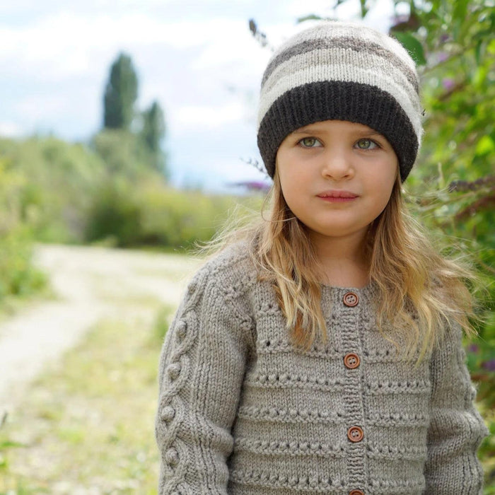 McKenna Cardi & Hat Knitting Pattern - 8Ply (LF38)-Needlecraft Patterns-Lisa F Design-Wild & Woolly Yarns