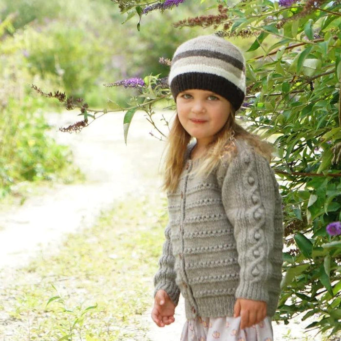 McKenna Cardi & Hat Knitting Pattern - 8Ply (LF38)-Needlecraft Patterns-Lisa F Design-Wild & Woolly Yarns