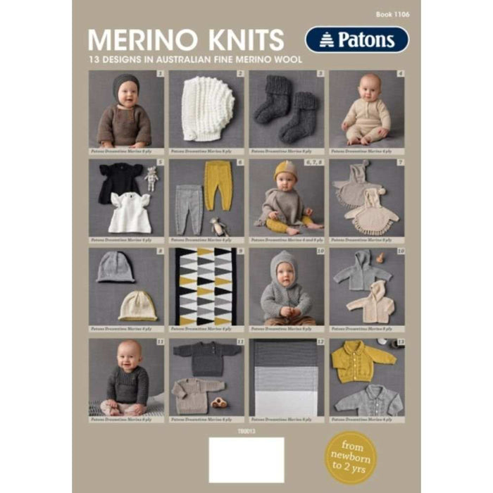 Merino Baby Pattern Book (1106)-Pattern-Wild and Woolly Yarns