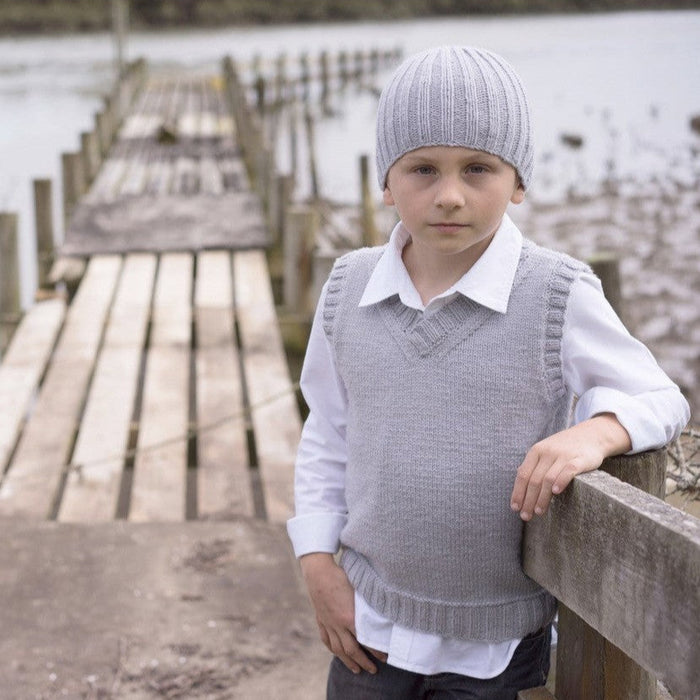 Micah Vest & Beanie Knitting Pattern - 8ply (LF27)-Pattern-Wild and Woolly Yarns