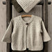Mika Cardigan & Hat Knit Kit - NZ Merino 8ply-Needlecraft Kits-Wild & Woolly Yarns-3-6 Months-White (2000)-Wild & Woolly Yarns