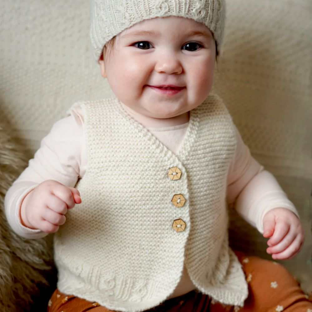 Millar Vest and beanie Knitting Pattern - 4Ply (BC120)-Needlecraft Patterns-Lisa F Design-Wild & Woolly Yarns