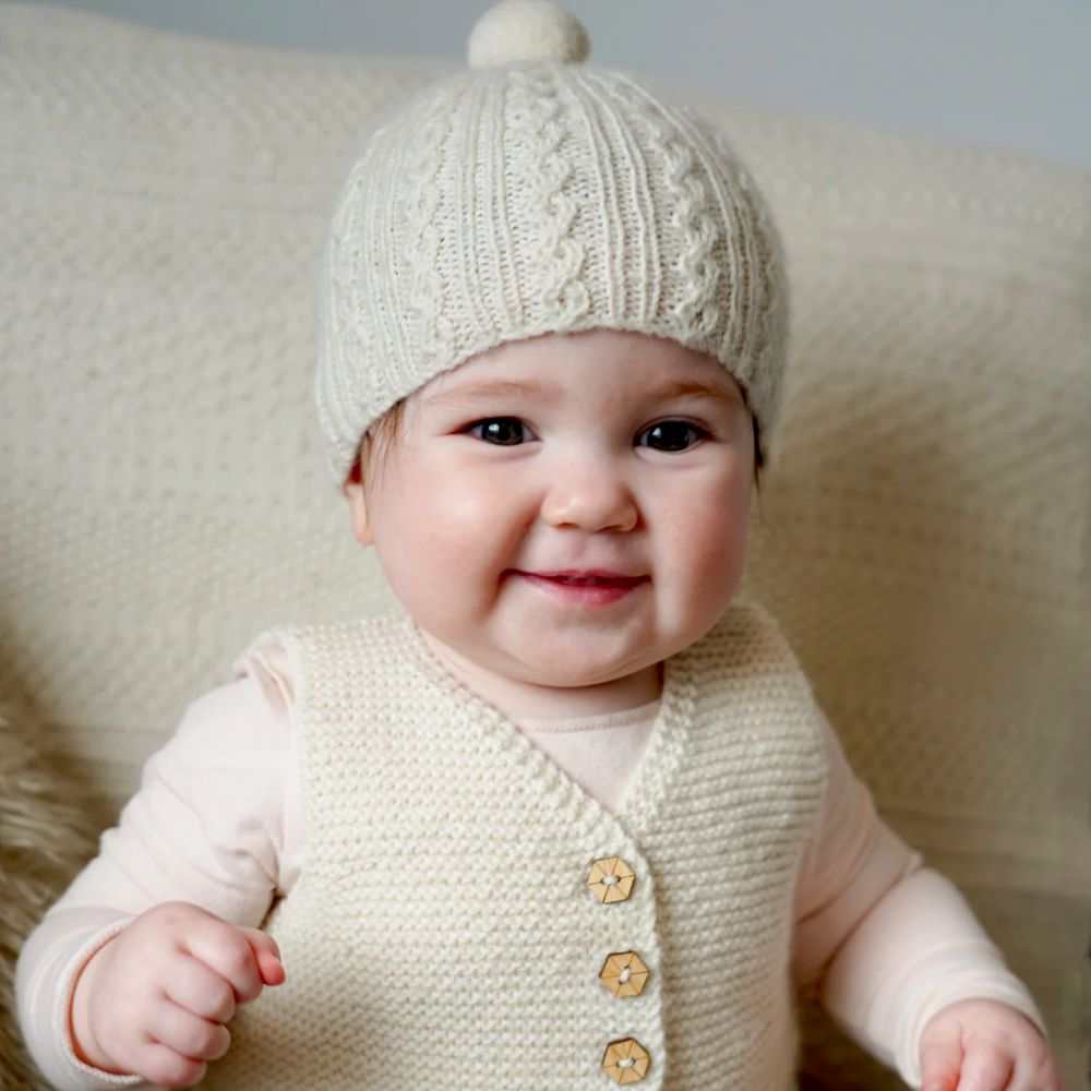 Millar Vest and beanie Knitting Pattern - 4Ply (BC120)-Needlecraft Patterns-Lisa F Design-Wild & Woolly Yarns