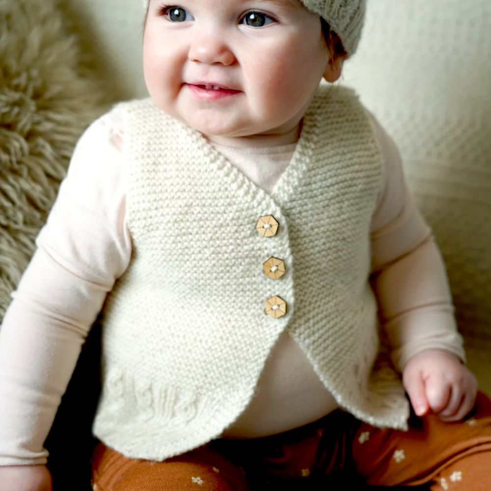 Millar Vest and beanie Knitting Pattern - 4Ply (BC120)-Needlecraft Patterns-Lisa F Design-Wild & Woolly Yarns