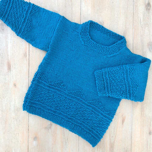 Mini Gansey Jumper Knitting Pattern (K3012)-Needlecraft Patterns-Wentworth Distributors-Printed Pattern – Posted-Wild & Woolly Yarns