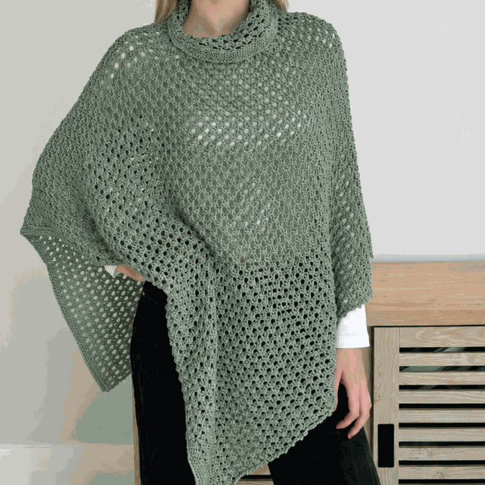 Mini Summer Poncho Knitting Pattern (N1813)-Needlecraft Patterns-Wentworth Distributors-Printed Pattern – Posted-Wild & Woolly Yarns