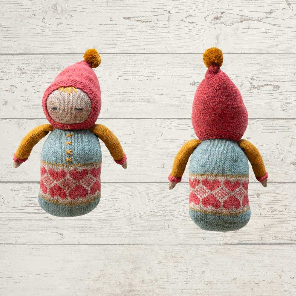 Mitred Square Pram Coverlet & Snuggle Doll Knitting Pattern (K3057)-Needlecraft Patterns-Wentworth Distributors-Printed Pattern – Posted-Wild & Woolly Yarns