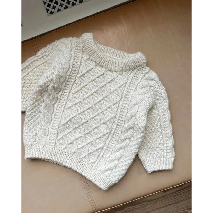 Moby Sweater Baby Knitting Pattern - PetiteKnit-Pattern-Wild and Woolly Yarns