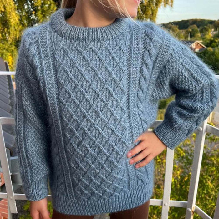 Moby Sweater Junior Knitting Pattern - PetiteKnit-Pattern-Wild and Woolly Yarns