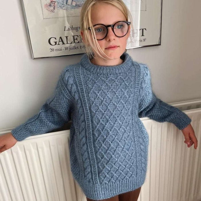 Moby Sweater Junior Knitting Pattern - PetiteKnit-Pattern-Wild and Woolly Yarns