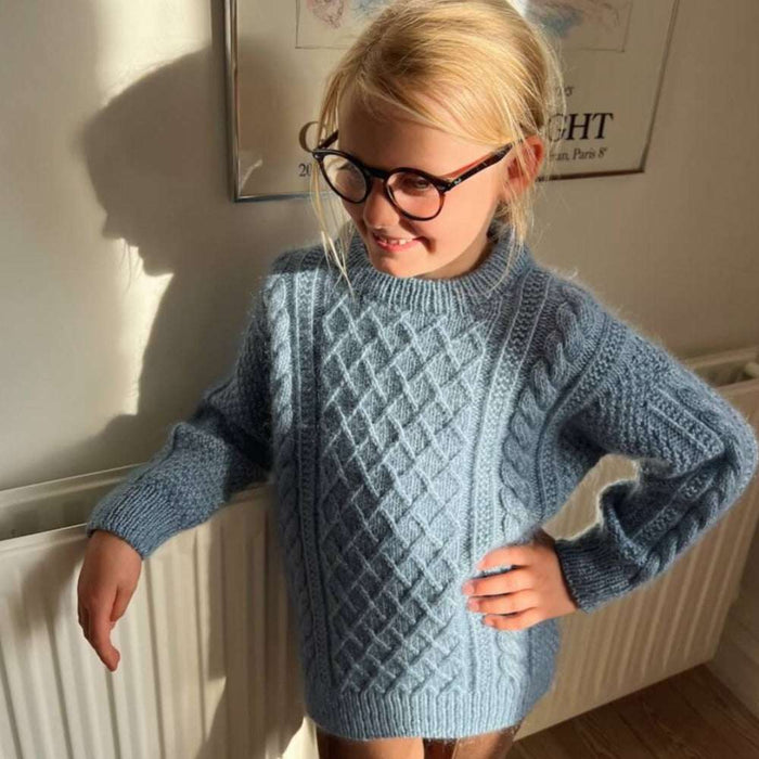 Moby Sweater Junior Knitting Pattern - PetiteKnit-Pattern-Wild and Woolly Yarns