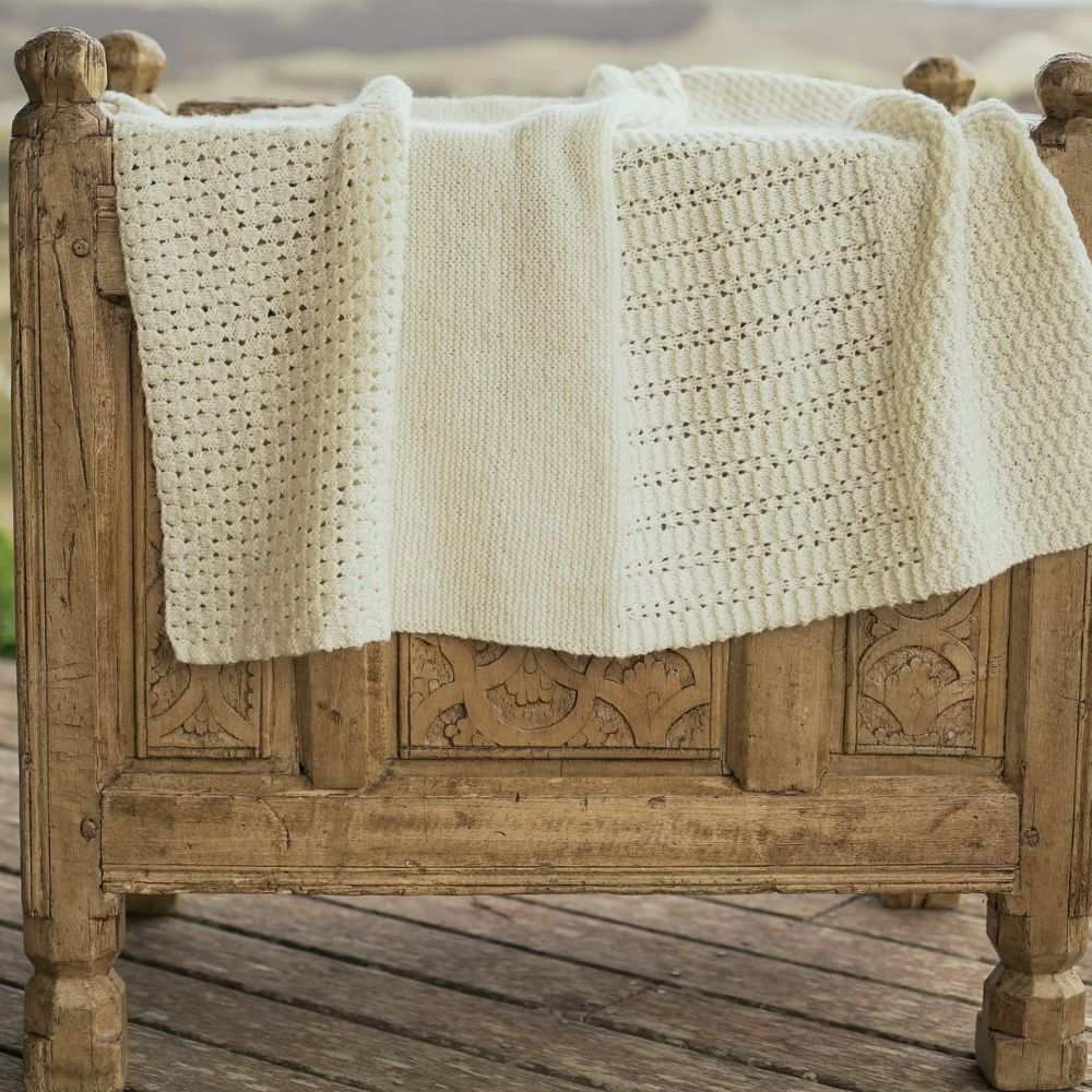 Morning Mist Baby Blanket Knitting Pattern - 4Ply (BC59)-Needlecraft Patterns-Lisa F Design-Wild & Woolly Yarns
