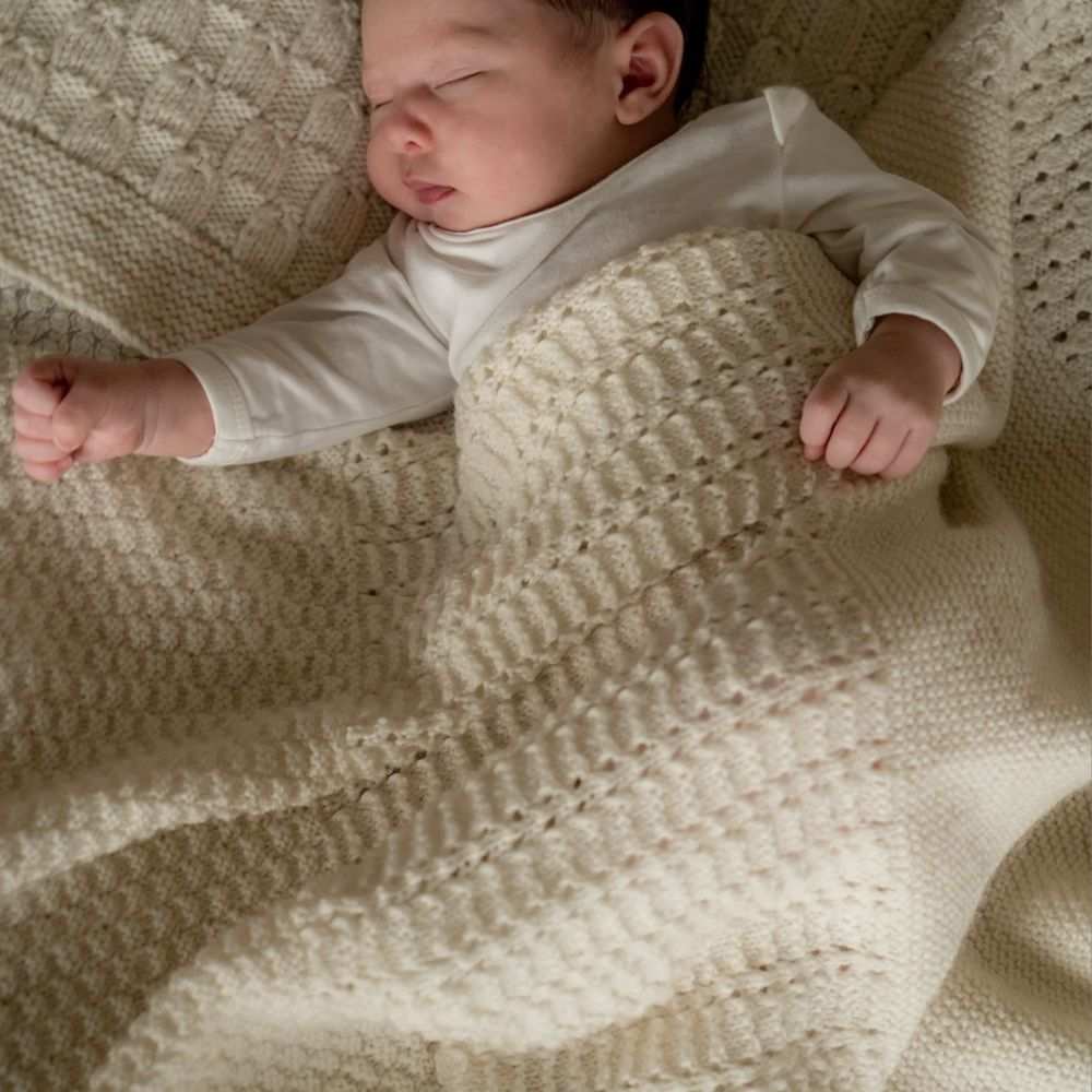 Morning Mist Baby Blanket Knitting Pattern - 4Ply (BC59)-Needlecraft Patterns-Lisa F Design-Wild & Woolly Yarns