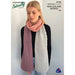 Multi Coloured Diagonal Rib Scarf Knitting Pattern (N1756)-Needlecraft Patterns-Wentworth Distributors-Printed Pattern – Posted-Wild & Woolly Yarns