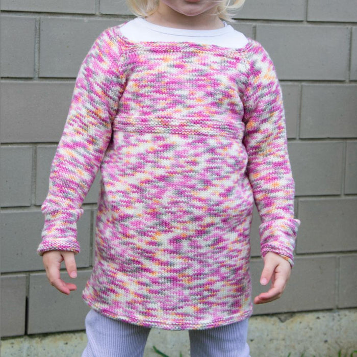 New Zealand Merino Long Sleeve Dress Knitting Pattern (K3069)-Needlecraft Patterns-Wentworth Distributors-Printed-Wild & Woolly Yarns