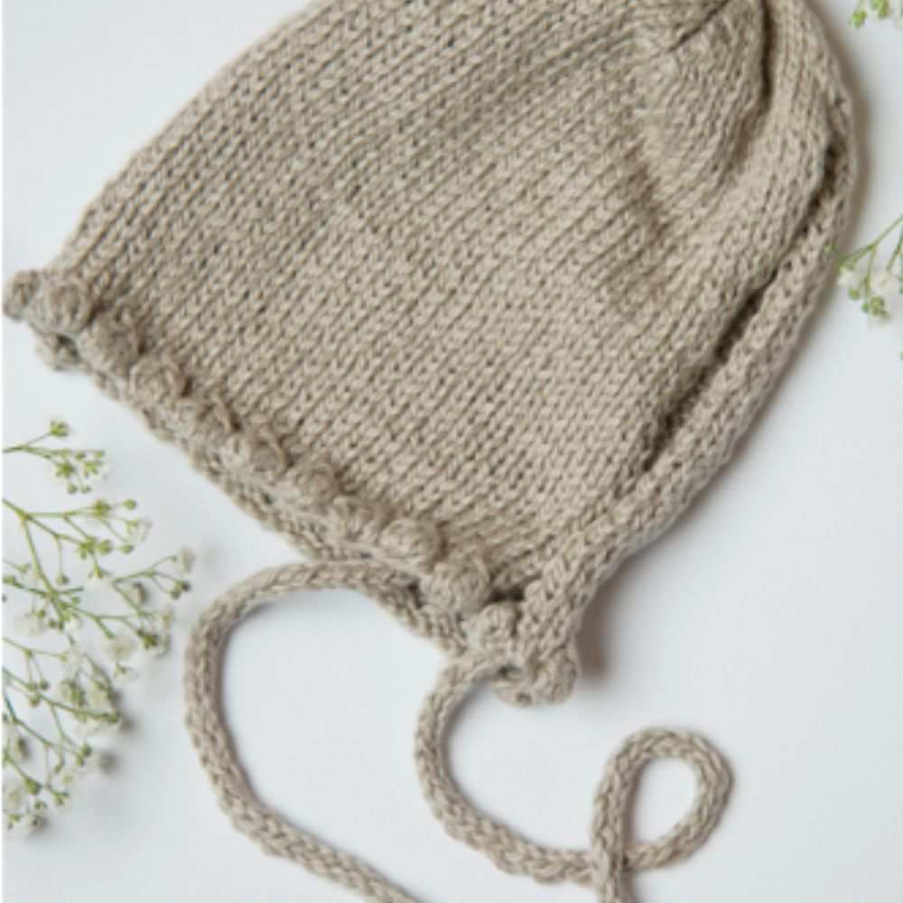 Noe Bobble Bonnet Knitting Pattern-Needlecraft Patterns-Wentworth Distributors-Printed Pattern – Posted-Wild & Woolly Yarns