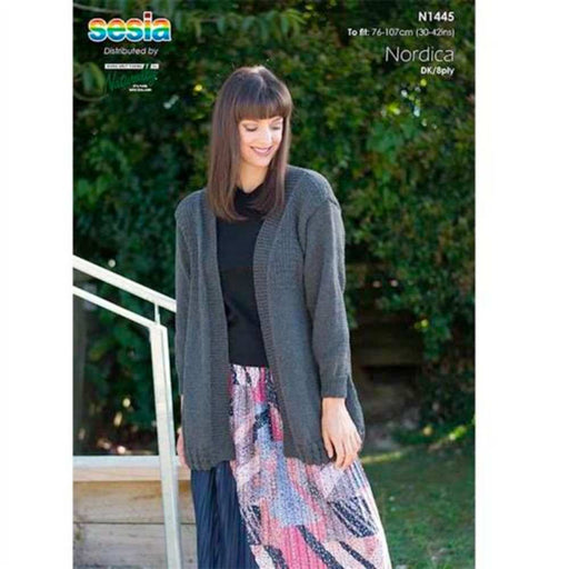 Open Front Jacket Knitting Pattern (N1445)-Needlecraft Patterns-Wentworth Distributors-Printed Pattern – Posted-Wild & Woolly Yarns