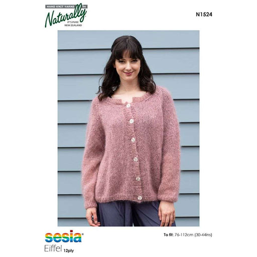 Oversized Cardigan Knitting Pattern (N1524)-Needlecraft Patterns-Wentworth Distributors-Printed Pattern – Posted-Wild & Woolly Yarns