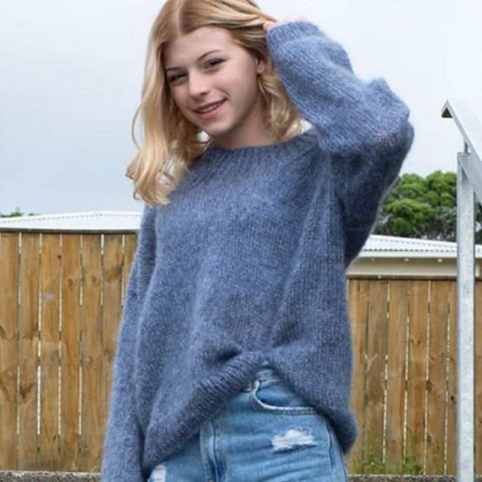 Oversized Sweater Knitting Pattern (N1523)-Needlecraft Patterns-Wentworth Distributors-Printed Pattern – Posted-Wild & Woolly Yarns