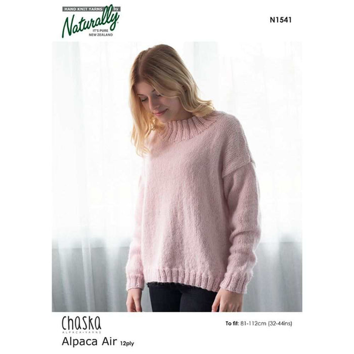 Oversized Sweater Knitting Pattern (N1541)-Needlecraft Patterns-Wentworth Distributors-Printed Pattern – Posted-Wild & Woolly Yarns