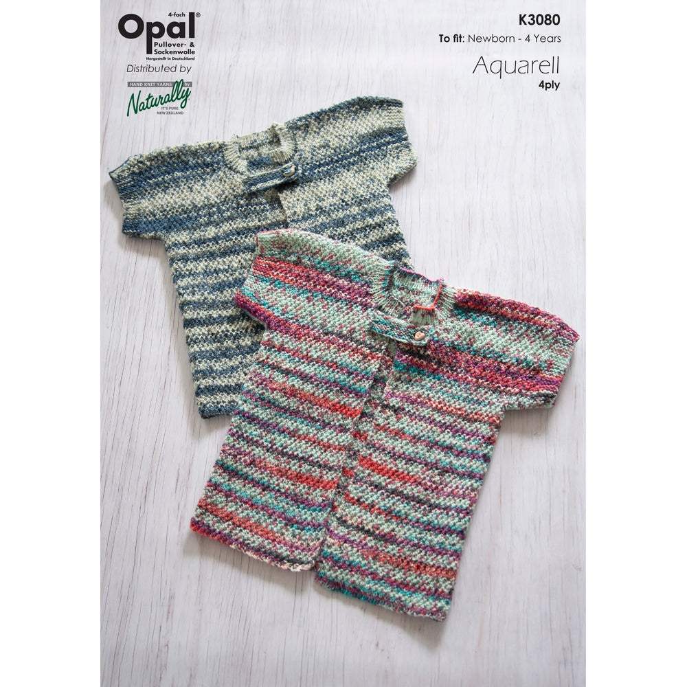 Patterned Baby & Toddler Vest Knitting Pattern (K3080)-Needlecraft Patterns-Wentworth Distributors-Printed Pattern – Posted-Wild & Woolly Yarns