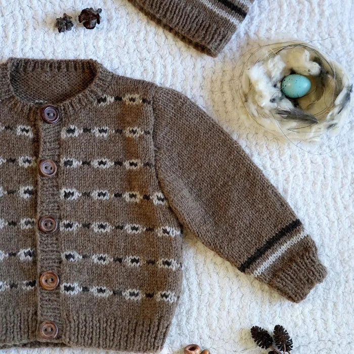 Perry Cardi and Hat Knitting Pattern (BC144)-Needlecraft Patterns-Lisa F Design-Wild & Woolly Yarns