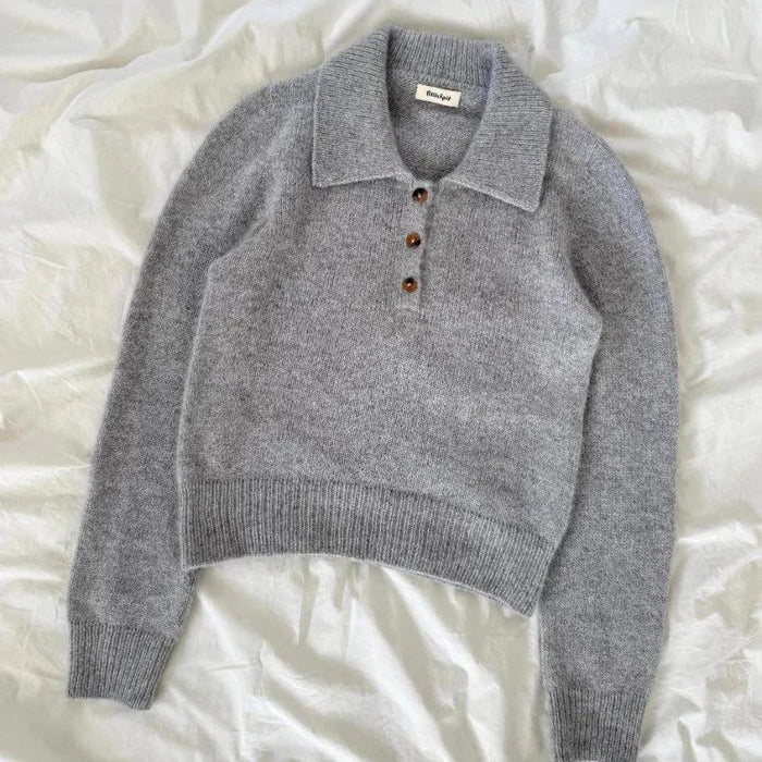 Petra Polo Knitting Pattern - PetiteKnit-Needlecraft Patterns-PetiteKnit-Wild & Woolly Yarns