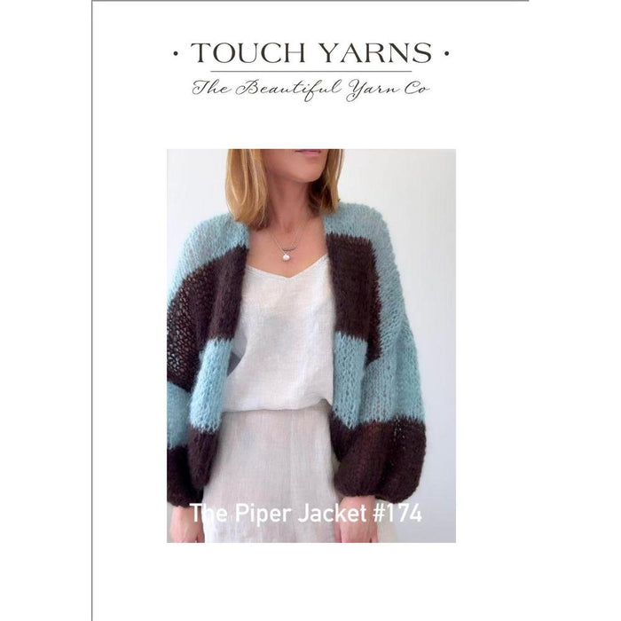 Piper Jacket Knitting Pattern (174)-Needlecraft Patterns-Touch Yarns-Wild & Woolly Yarns