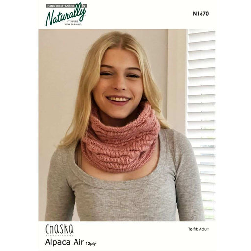 Pleated Snug Neck Warmer Knitting Pattern (N1670)-Needlecraft Patterns-Wentworth Distributors-Printed Pattern – Posted-Wild & Woolly Yarns